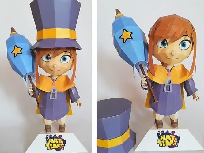PAPERMAU: A Hat In Time - Hat Kid Paper Model - by Papershaper